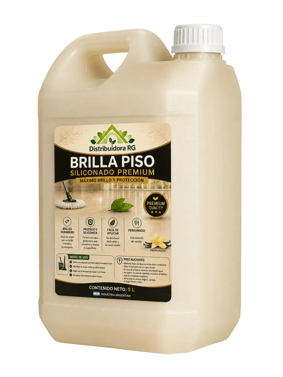 Brilla Piso Siliconado Premium 5 litros - Aroma Vainilla