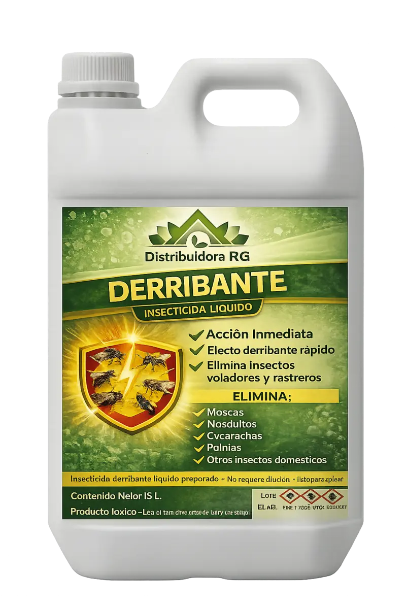 Insecticida Derribante Líquido 5 Litros Listo Para Usar