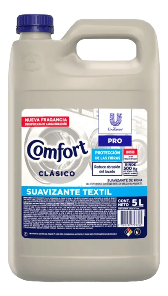 Suavizante Textil Comfort Clásico 5 Litros