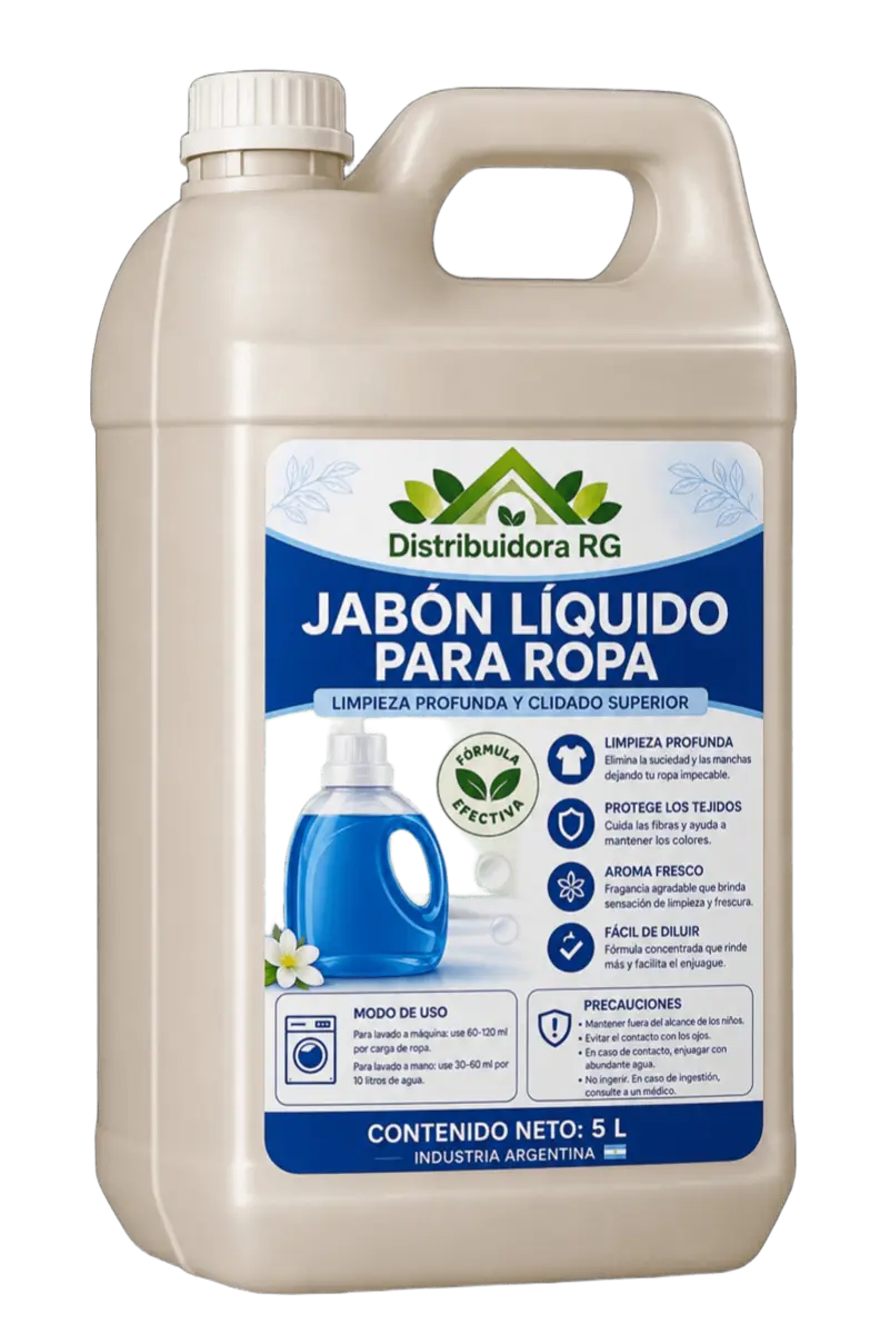 Jabón Líquido para Ropa 5 Litros Clásico | Económico y Rendidor