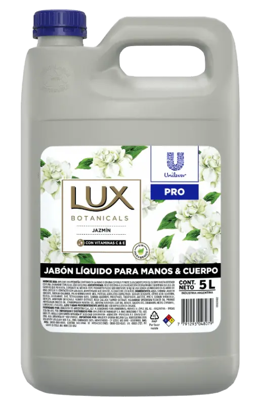 Jabón Líquido Original Lux para Manos y Cuerpo por 5 Litros - Jazmín