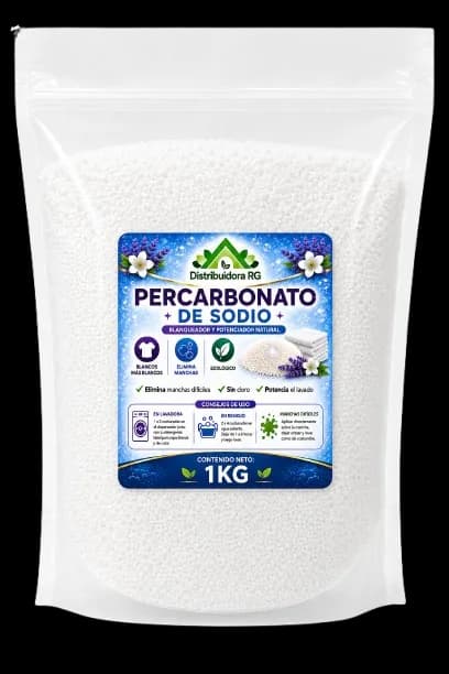 Percarbonato De Sodio 1 Kilo | Oxígeno Activo Para Limpieza Y Quitamanchas