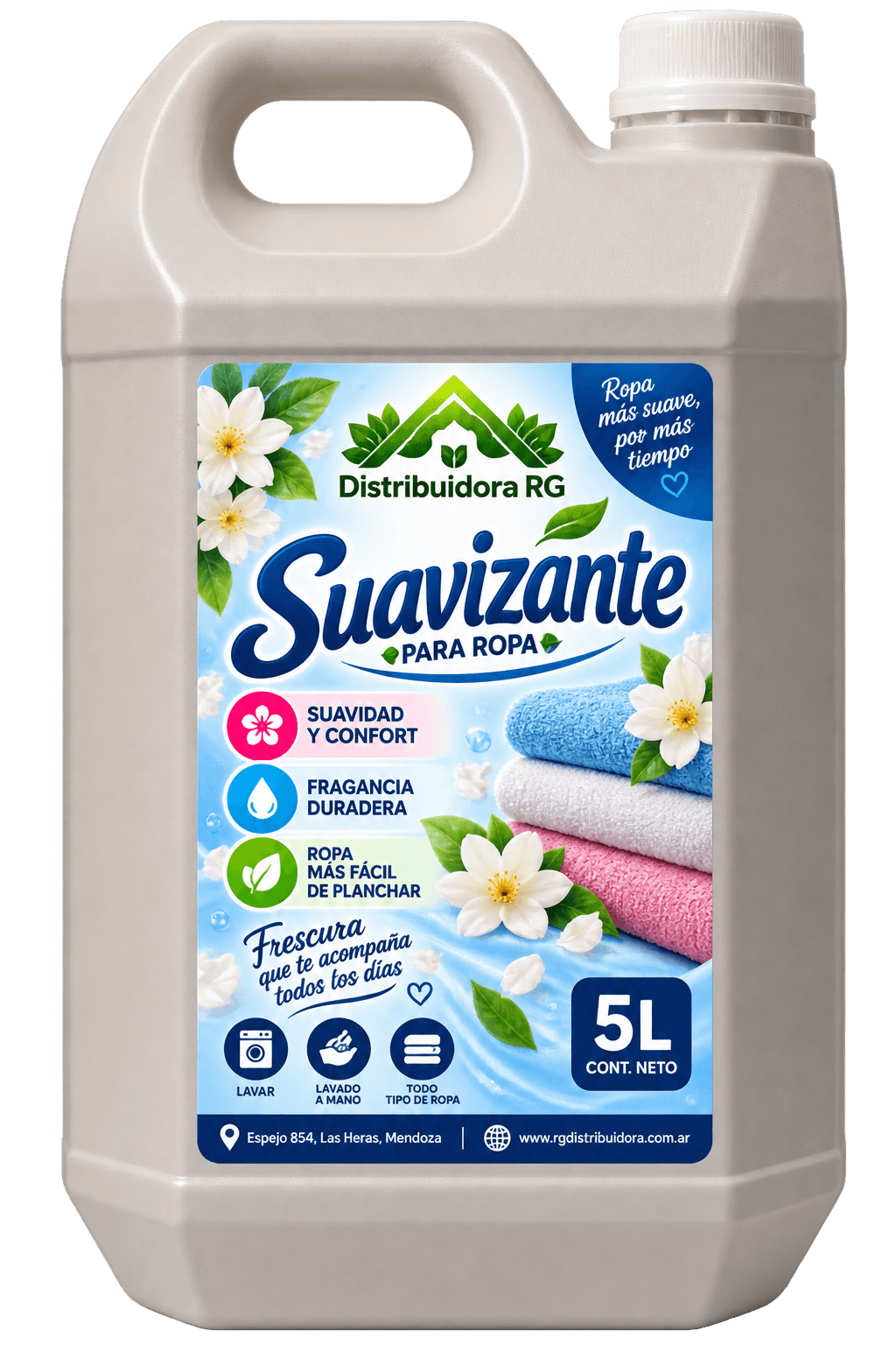 Suavizante para Ropa Económico 5 Litros – Distribuidora RG