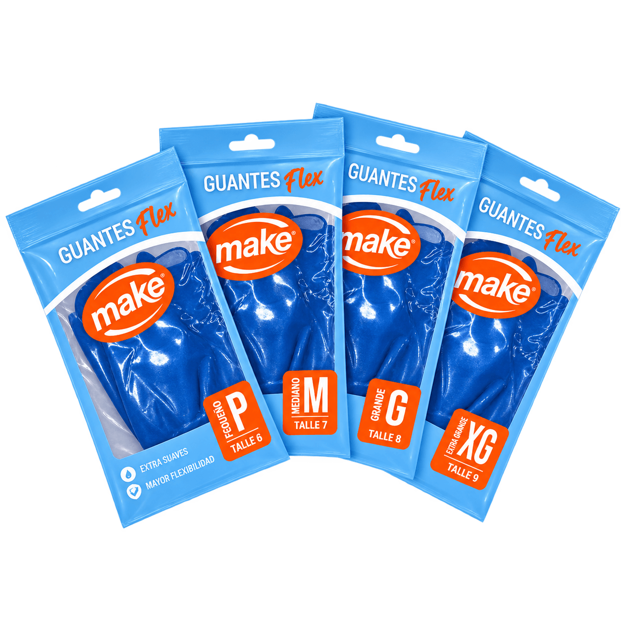 Guantes Flex Make para Limpieza | Talles P, M, G y XG