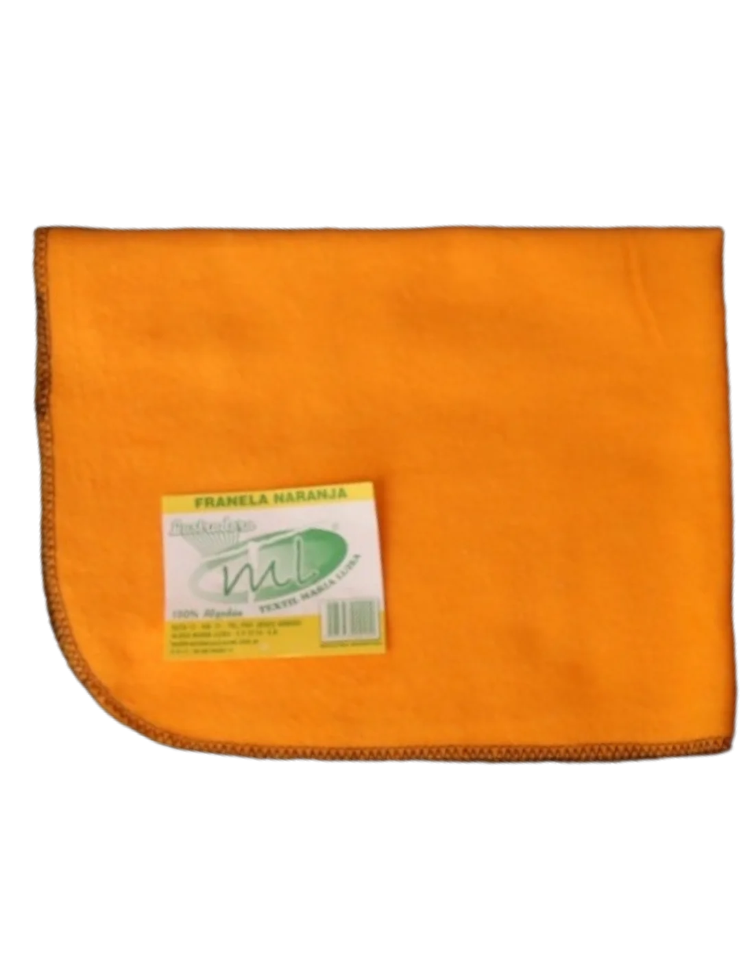 Franela naranja 40 por 50cm.