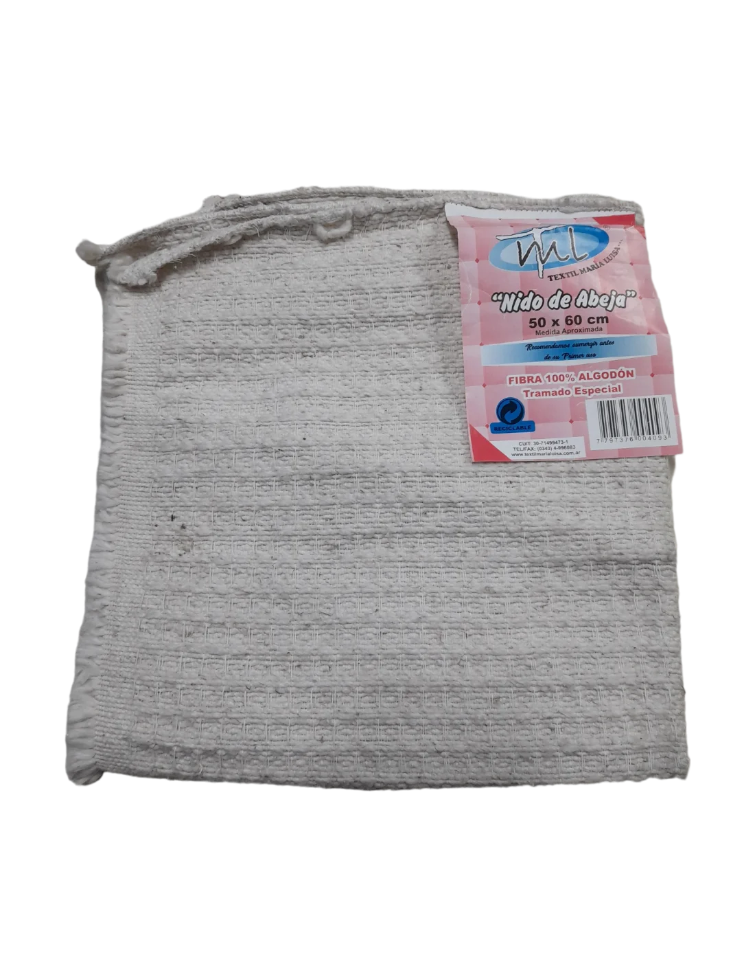 Trapo P/piso nido abeja 50 por 60cm ml - María Luisa