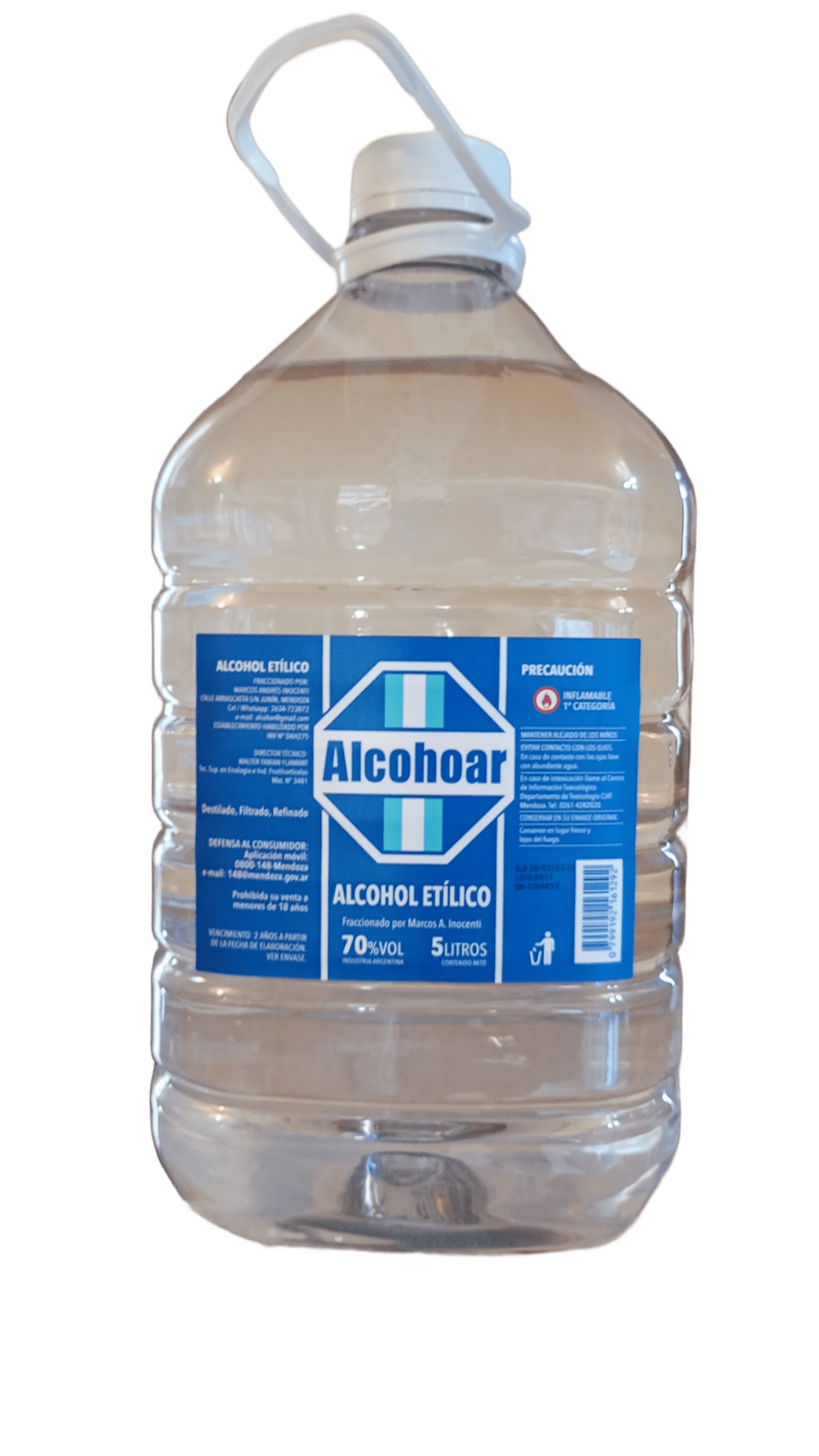 Alcohol 70% 5L.