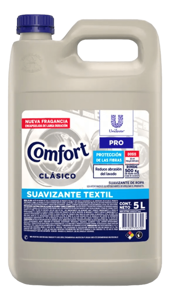 Suavizante Textil Comfort Clásico 5 Litros