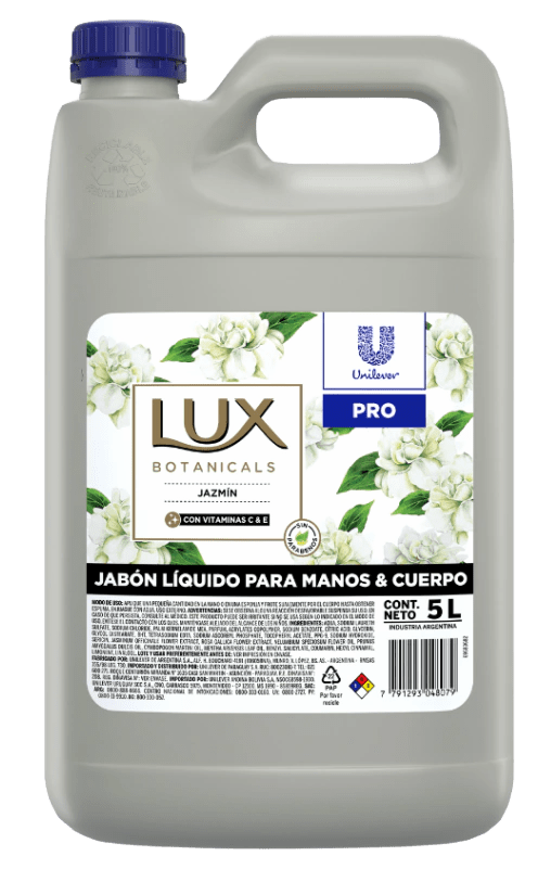 Jabón Líquido Original Lux para Manos y Cuerpo por 5 Litros - Jazmín