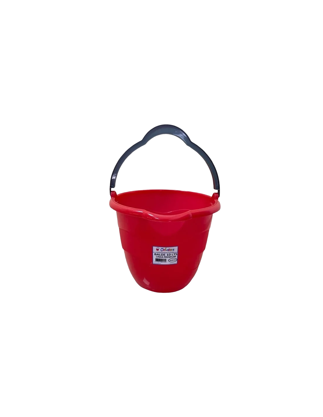 Balde 10 litros con manija premium - Colores
