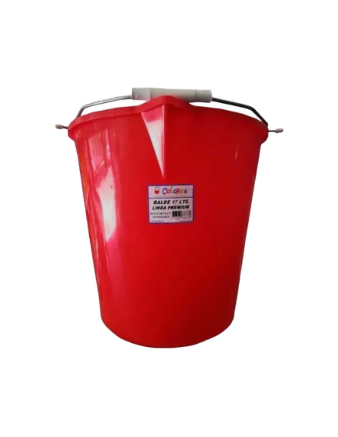 Balde Redondo 17 litros con manija metalica premium - Colores