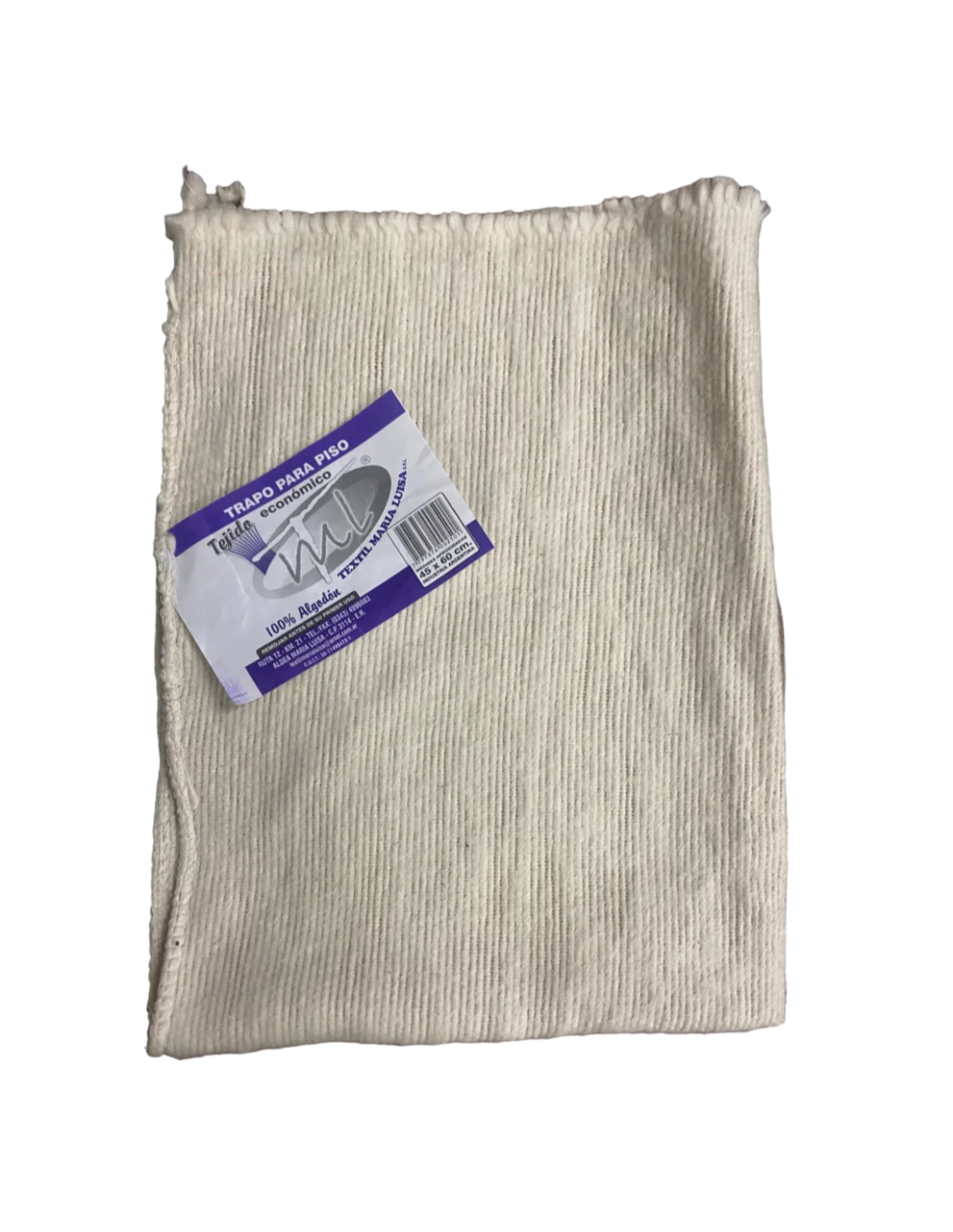 Trapo Para piso 45 por 60cm blanco ml - María Luisa