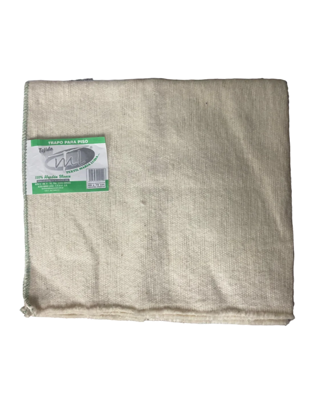 Trapo P/piso 60 por 70cm. blanco ml - María Luisa