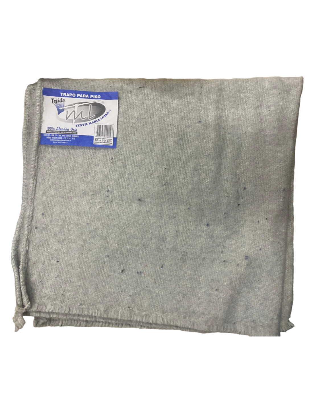 Trapo P/piso 60 por 70cm. gris ml - María Luisa