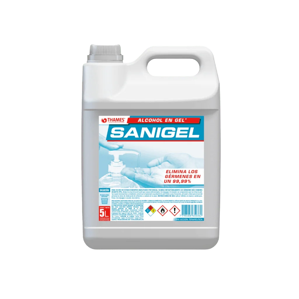 Alcohol Gel Sanigel por 5 L.