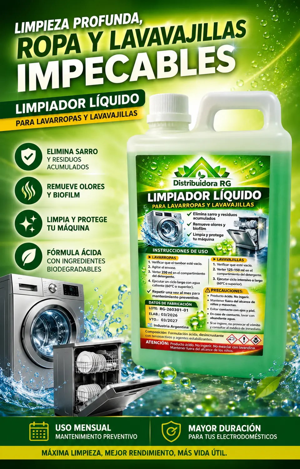 Productos de limpieza profesional Distribuidora RG